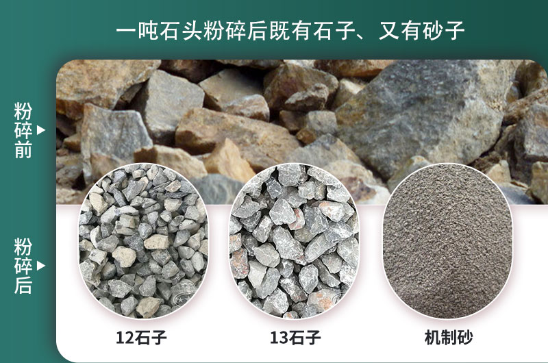 一噸石頭能出多少噸石子，石子破碎設備有哪些