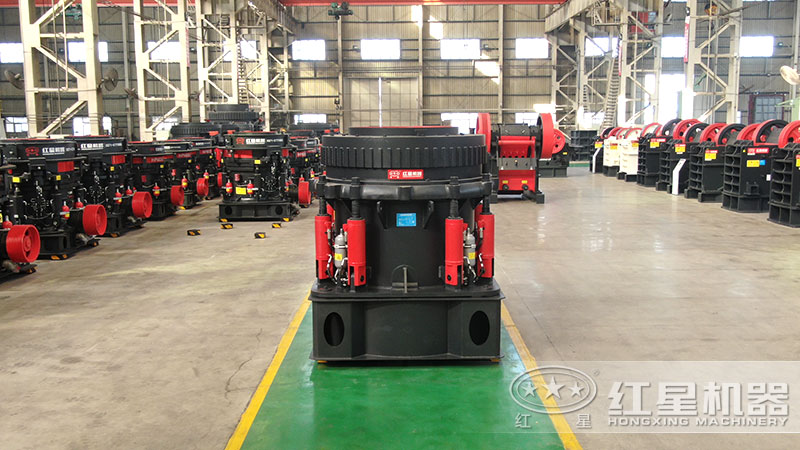 300型圓錐破碎機型號及參數(shù)，一小時能生產(chǎn)多少噸石子？